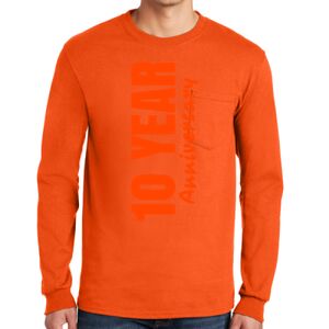Gildan Ultra Cotton Long Sleeve T-Shirt with Pocket Thumbnail