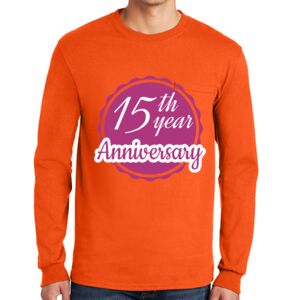 Gildan Ultra Cotton Long Sleeve T-Shirt with Pocket Thumbnail