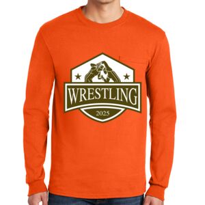 Gildan Ultra Cotton Long Sleeve T-Shirt with Pocket Thumbnail