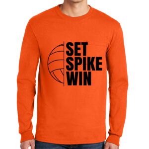 Gildan Ultra Cotton Long Sleeve T-Shirt with Pocket Thumbnail