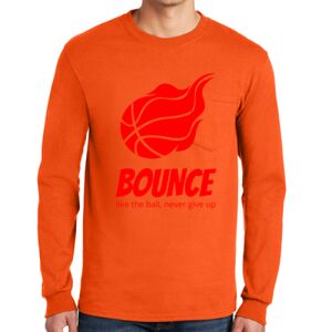 Gildan Ultra Cotton Long Sleeve T-Shirt with Pocket Thumbnail