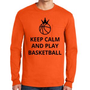 Gildan Ultra Cotton Long Sleeve T-Shirt with Pocket Thumbnail