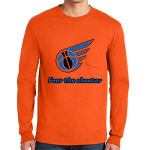 Gildan Ultra Cotton Long Sleeve T-Shirt with Pocket Thumbnail