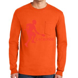 Gildan Ultra Cotton Long Sleeve T-Shirt with Pocket Thumbnail