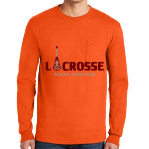 Gildan Ultra Cotton Long Sleeve T-Shirt with Pocket Thumbnail