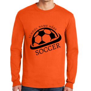 Gildan Ultra Cotton Long Sleeve T-Shirt with Pocket Thumbnail