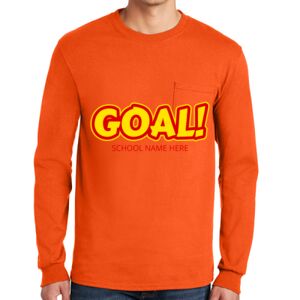 Gildan Ultra Cotton Long Sleeve T-Shirt with Pocket Thumbnail