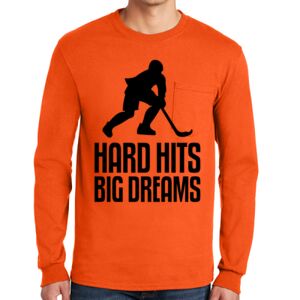 Gildan Ultra Cotton Long Sleeve T-Shirt with Pocket Thumbnail