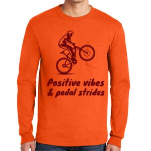 Gildan Ultra Cotton Long Sleeve T-Shirt with Pocket Thumbnail