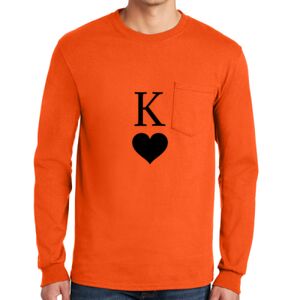 Gildan Ultra Cotton Long Sleeve T-Shirt with Pocket Thumbnail