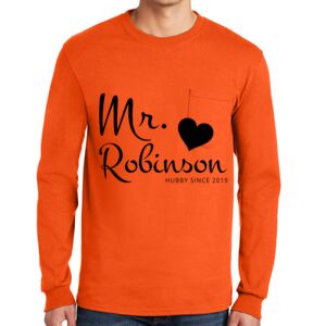 Gildan Ultra Cotton Long Sleeve T-Shirt with Pocket Thumbnail