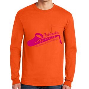 Gildan Ultra Cotton Long Sleeve T-Shirt with Pocket Thumbnail