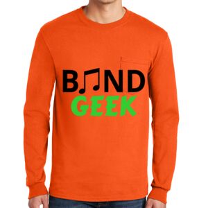 Gildan Ultra Cotton Long Sleeve T-Shirt with Pocket Thumbnail