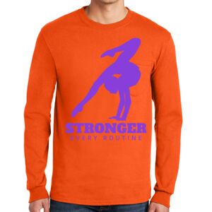 Gildan Ultra Cotton Long Sleeve T-Shirt with Pocket Thumbnail