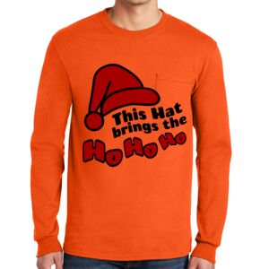 Gildan Ultra Cotton Long Sleeve T-Shirt with Pocket Thumbnail
