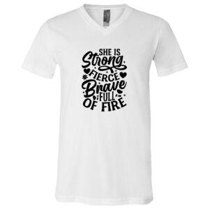 BELLA + CANVAS Unisex Jersey V-Neck Tee Thumbnail