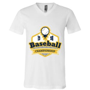 BELLA + CANVAS Unisex Jersey V-Neck Tee Thumbnail