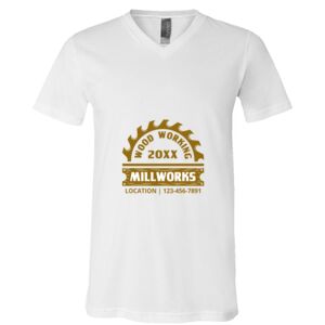 BELLA + CANVAS Unisex Jersey V-Neck Tee Thumbnail