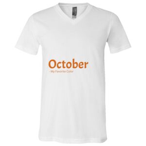 BELLA + CANVAS Unisex Jersey V-Neck Tee Thumbnail