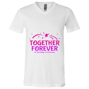 BELLA + CANVAS Unisex Jersey V-Neck Tee Thumbnail