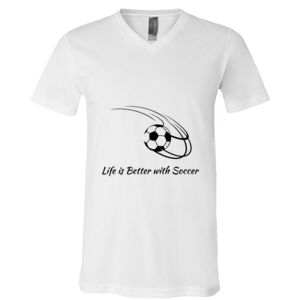 BELLA + CANVAS Unisex Jersey V-Neck Tee Thumbnail