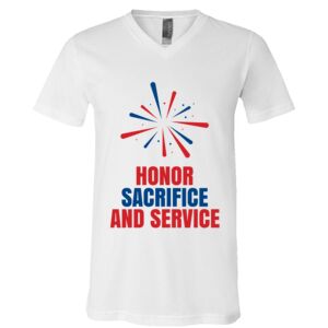 BELLA + CANVAS Unisex Jersey V-Neck Tee Thumbnail
