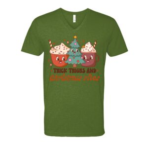 Next Level Fitted CVC V-Neck Tee Thumbnail