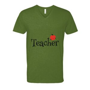 Next Level Fitted CVC V-Neck Tee Thumbnail