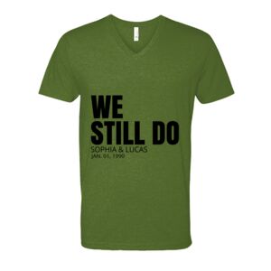 Next Level Fitted CVC V-Neck Tee Thumbnail