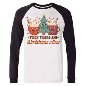 BELLA + CANVAS Long Sleeve Jersey Baseball Tee Thumbnail