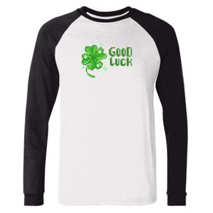 BELLA + CANVAS Long Sleeve Jersey Baseball Tee Thumbnail