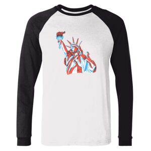 BELLA + CANVAS Long Sleeve Jersey Baseball Tee Thumbnail
