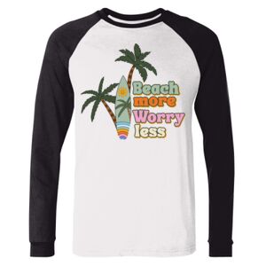 BELLA + CANVAS Long Sleeve Jersey Baseball Tee Thumbnail