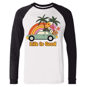 BELLA + CANVAS Long Sleeve Jersey Baseball Tee Thumbnail