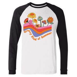 BELLA + CANVAS Long Sleeve Jersey Baseball Tee Thumbnail