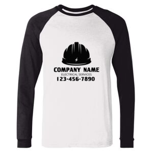 BELLA + CANVAS Long Sleeve Jersey Baseball Tee Thumbnail