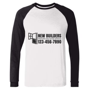 BELLA + CANVAS Long Sleeve Jersey Baseball Tee Thumbnail