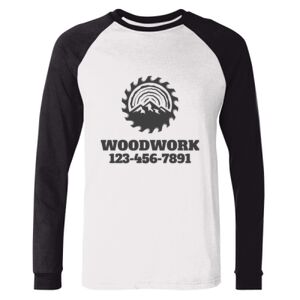 BELLA + CANVAS Long Sleeve Jersey Baseball Tee Thumbnail