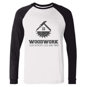 BELLA + CANVAS Long Sleeve Jersey Baseball Tee Thumbnail