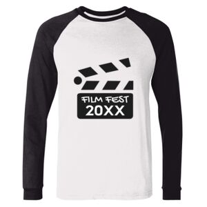 BELLA + CANVAS Long Sleeve Jersey Baseball Tee Thumbnail