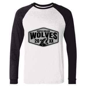 BELLA + CANVAS Long Sleeve Jersey Baseball Tee Thumbnail