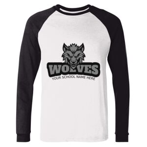 BELLA + CANVAS Long Sleeve Jersey Baseball Tee Thumbnail