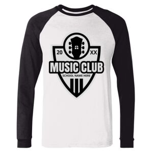 BELLA + CANVAS Long Sleeve Jersey Baseball Tee Thumbnail