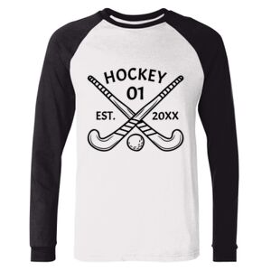 BELLA + CANVAS Long Sleeve Jersey Baseball Tee Thumbnail