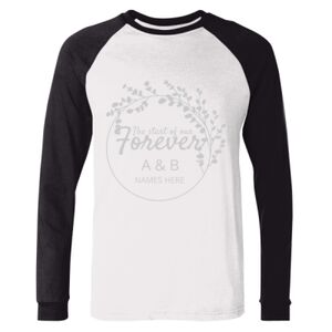 BELLA + CANVAS Long Sleeve Jersey Baseball Tee Thumbnail