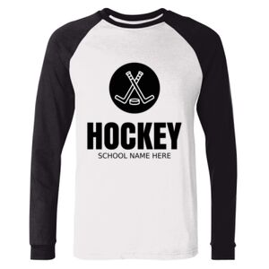 BELLA + CANVAS Long Sleeve Jersey Baseball Tee Thumbnail