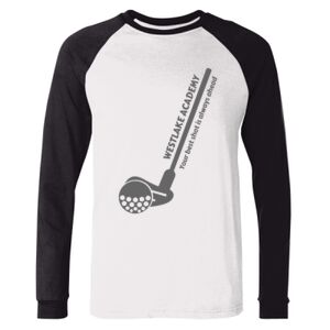 BELLA + CANVAS Long Sleeve Jersey Baseball Tee Thumbnail