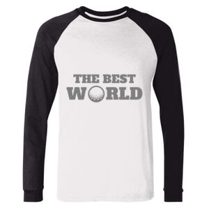 BELLA + CANVAS Long Sleeve Jersey Baseball Tee Thumbnail